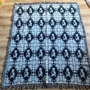 Vintage Teddy bear throw blanket or rug